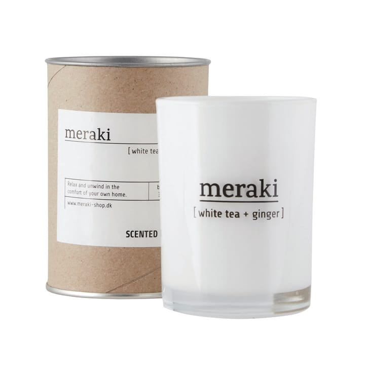 Meraki duftlys 12 timer - White tea-ginger - Meraki