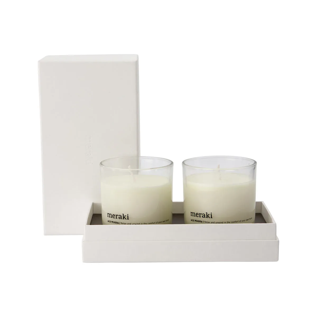 Meraki duftlys 22 timer 2-pak, Wild meadow Meraki