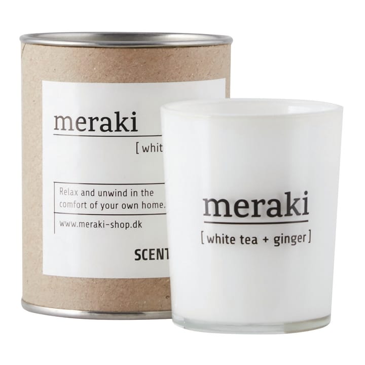 Meraki duftlys 35 timer - White tea-ginger - Meraki
