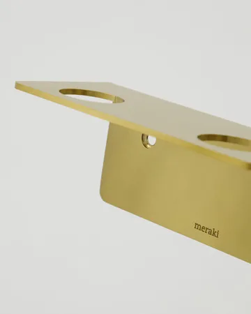 Meraki flaskehænger - Børstet messingfinish, til 2 flasker - Meraki
