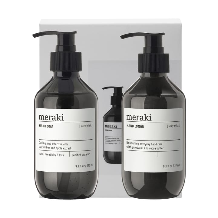 Meraki gavesæt, håndsæbe og håndlotion - Silky Mist - Meraki