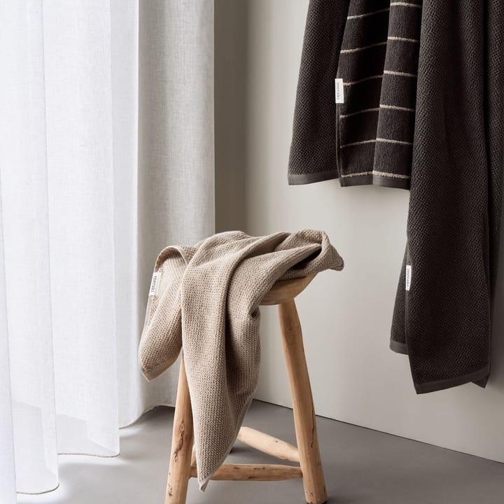 Solid håndklæde 50x100 cm 2-pack, Safari Meraki