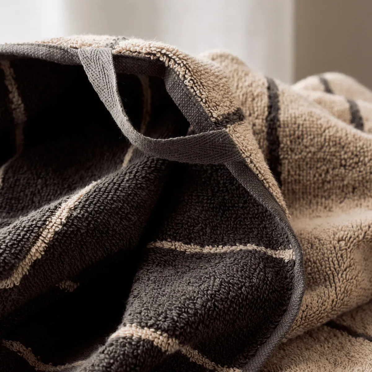 Stripe håndklæde 50x100 cm 2-pack, Army Meraki