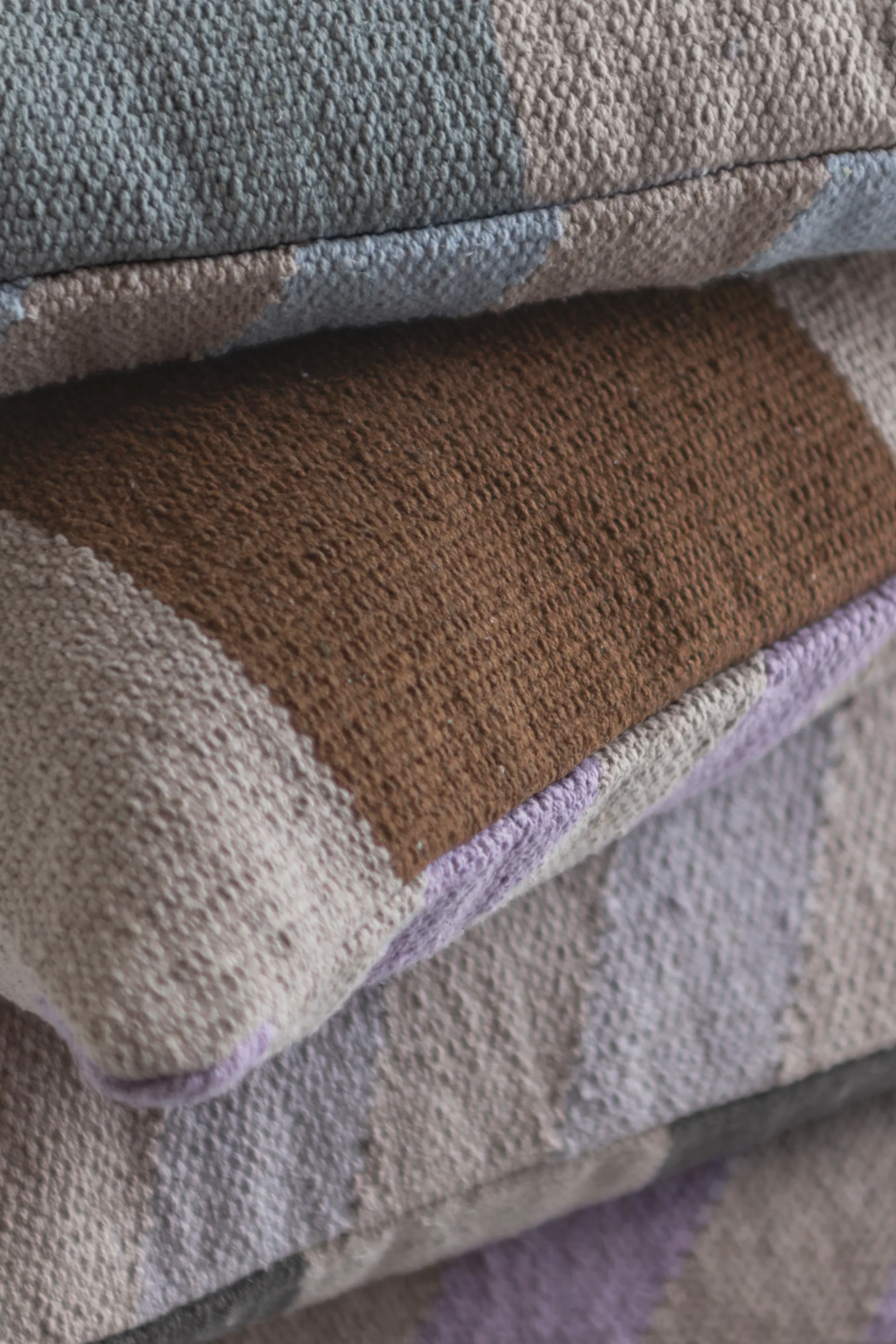 Across kelim pudebetræk, Light lilac, 40x60 cm Mette Ditmer