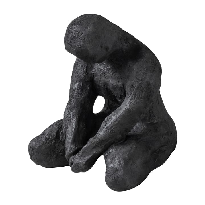 Art piece mediterende mand 15 cm - Black - Mette Ditmer