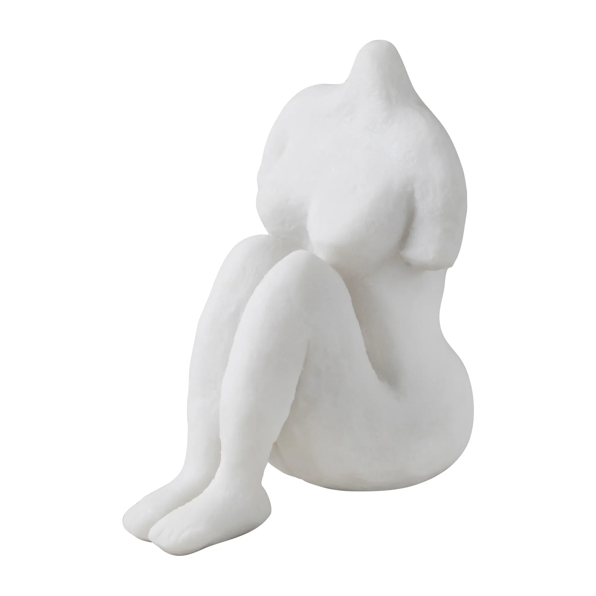 Art piece siddende kvinde 14 cm, Offwhite Mette Ditmer