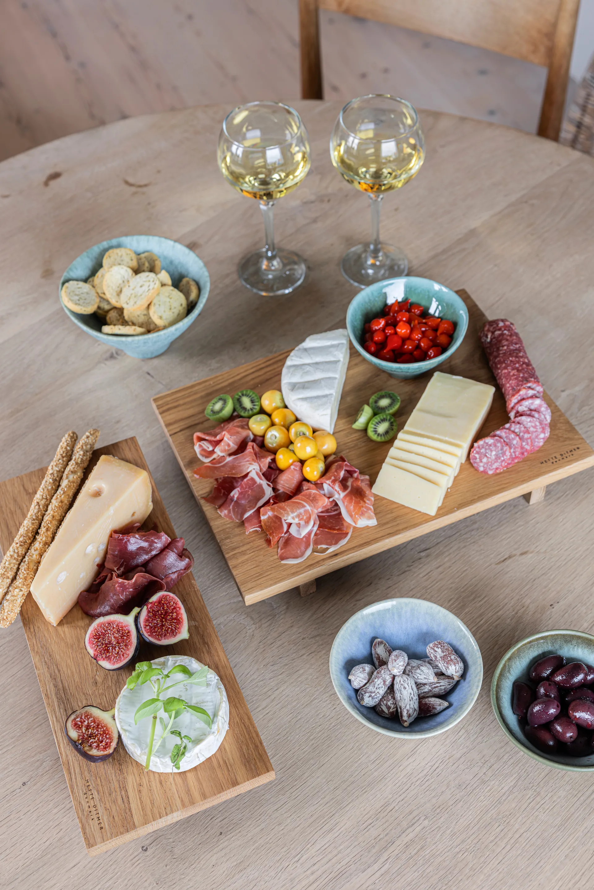 Authentic serveringsbakke, Natural, 15x36 cm Mette Ditmer