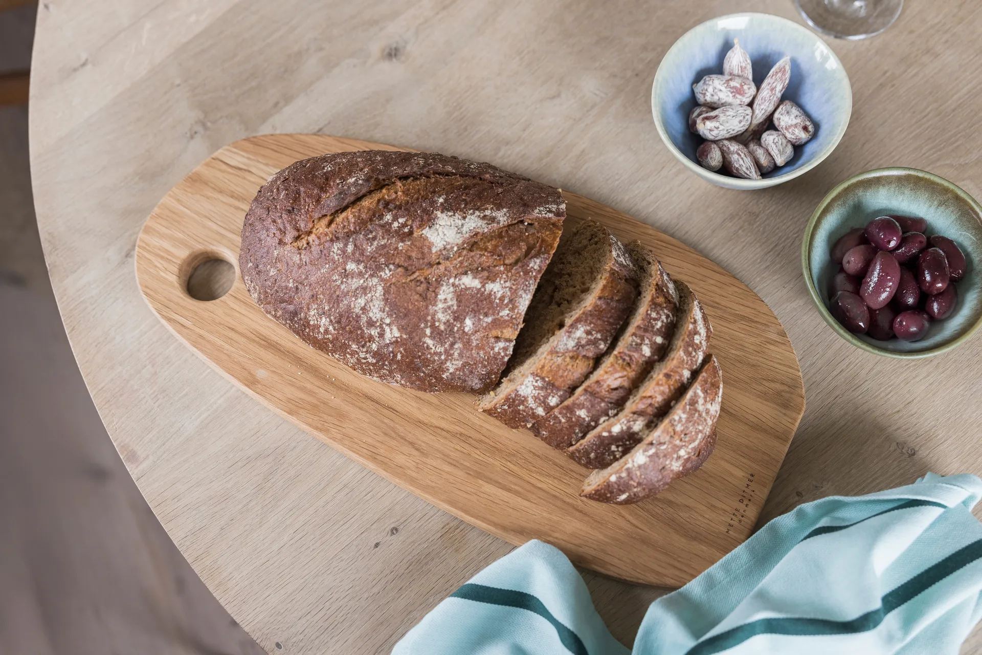 Authentic skærebræt, Natural, 23x44 cm Mette Ditmer