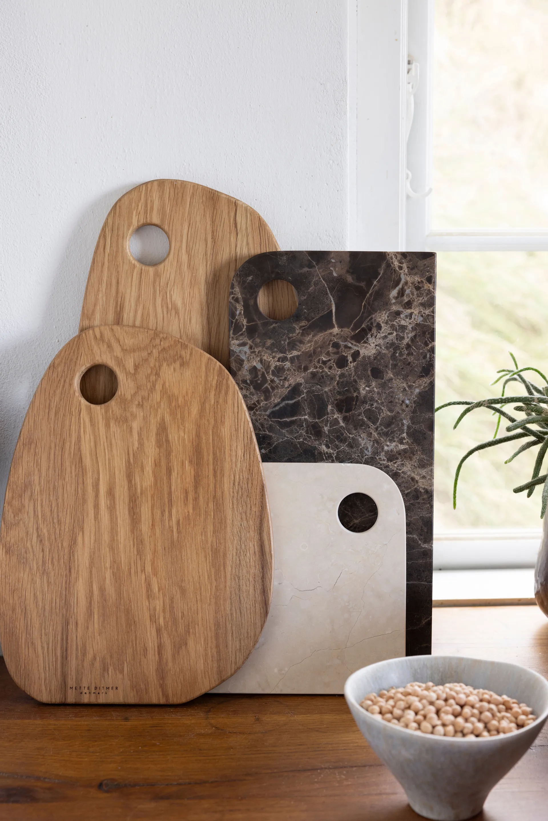 Authentic skærebræt, Natural, 24×32,5 cm Mette Ditmer