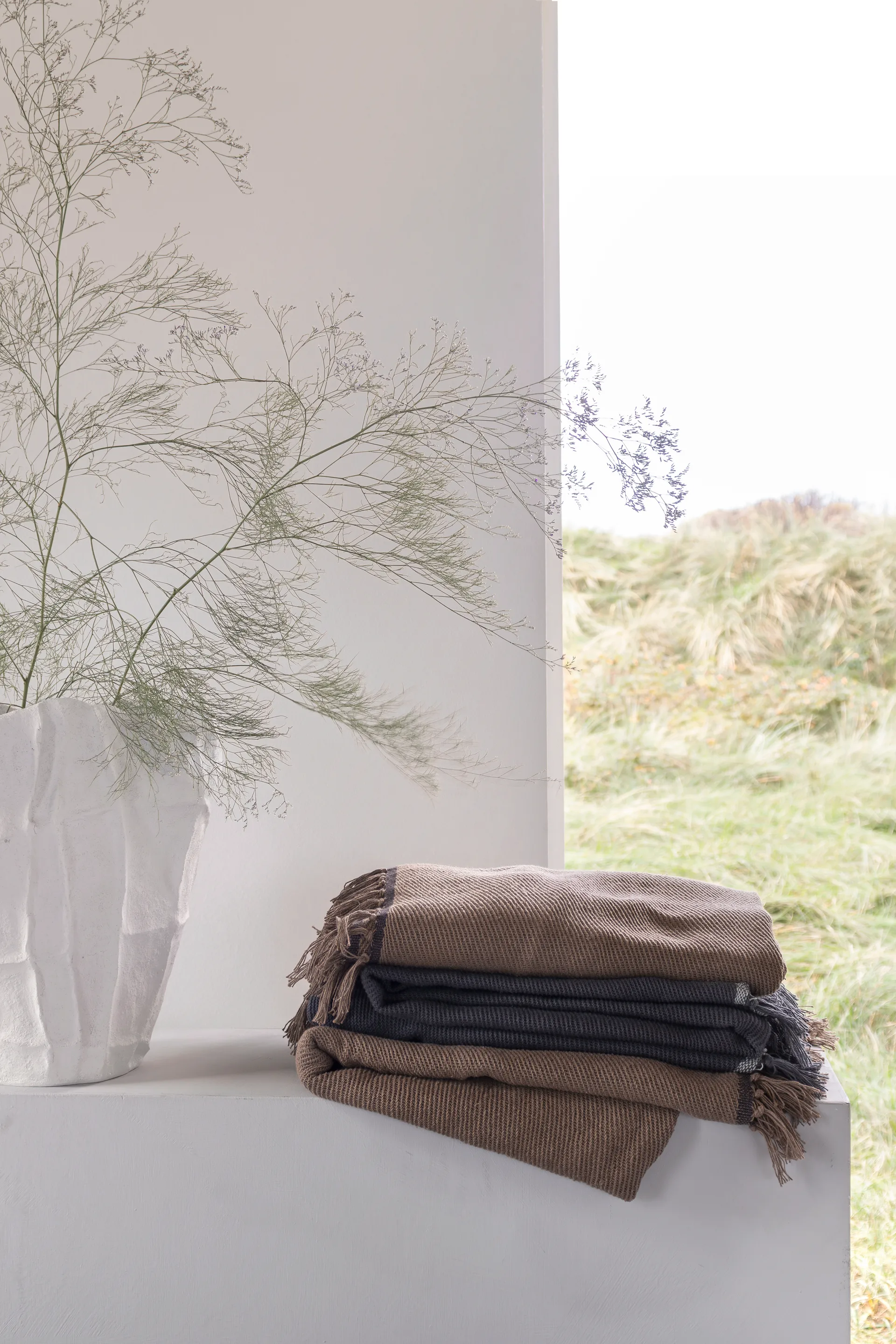 Bohemia plaid 125x180 cm, Taupe Mette Ditmer