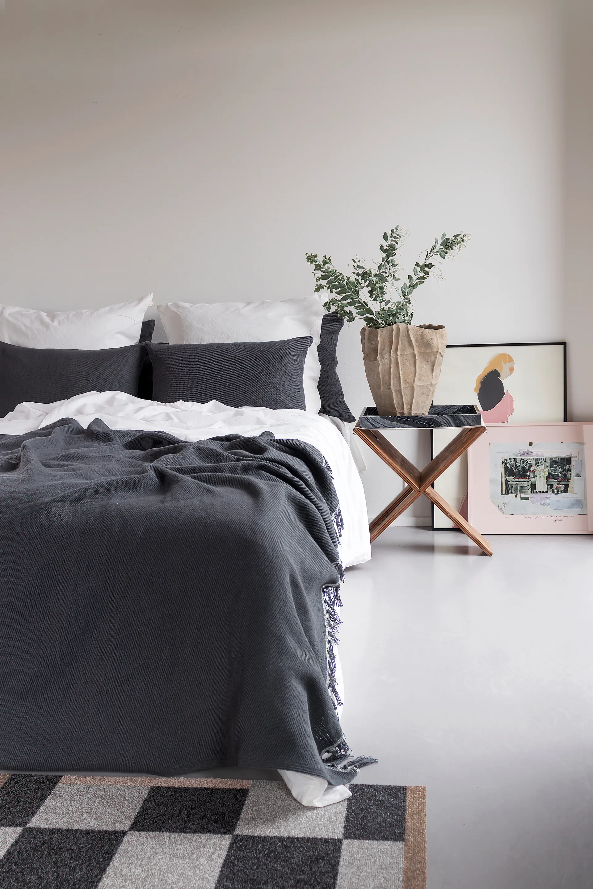 Bohemia sengetæppe, Anthracite, 140x250 cm Mette Ditmer