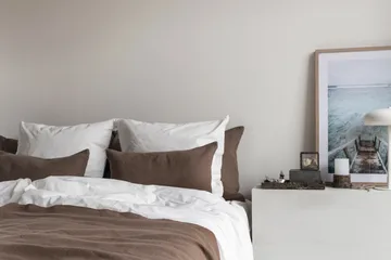 Bohemia sengetæppe - Taupe, 250x250 cm - Mette Ditmer