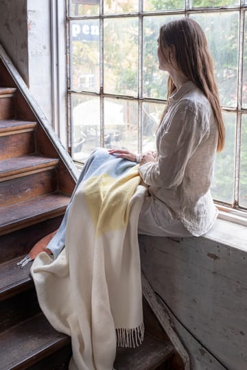 Brick plaid 125x190 cm - Light yellow - Mette Ditmer