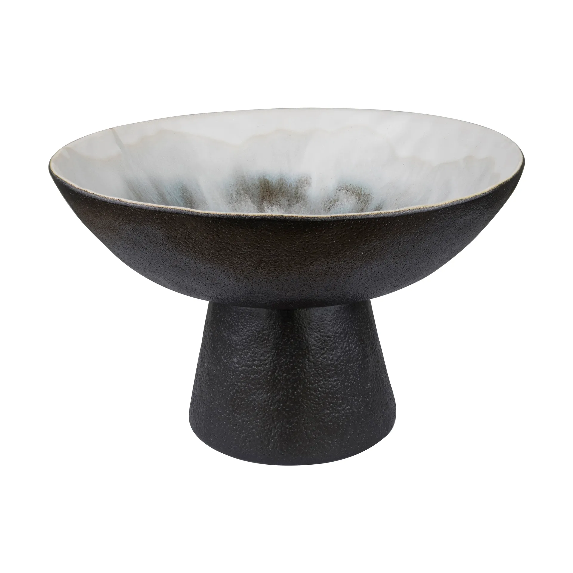 By Hand skål på fod Ø31,5x20 cm, Offwhite Mette Ditmer