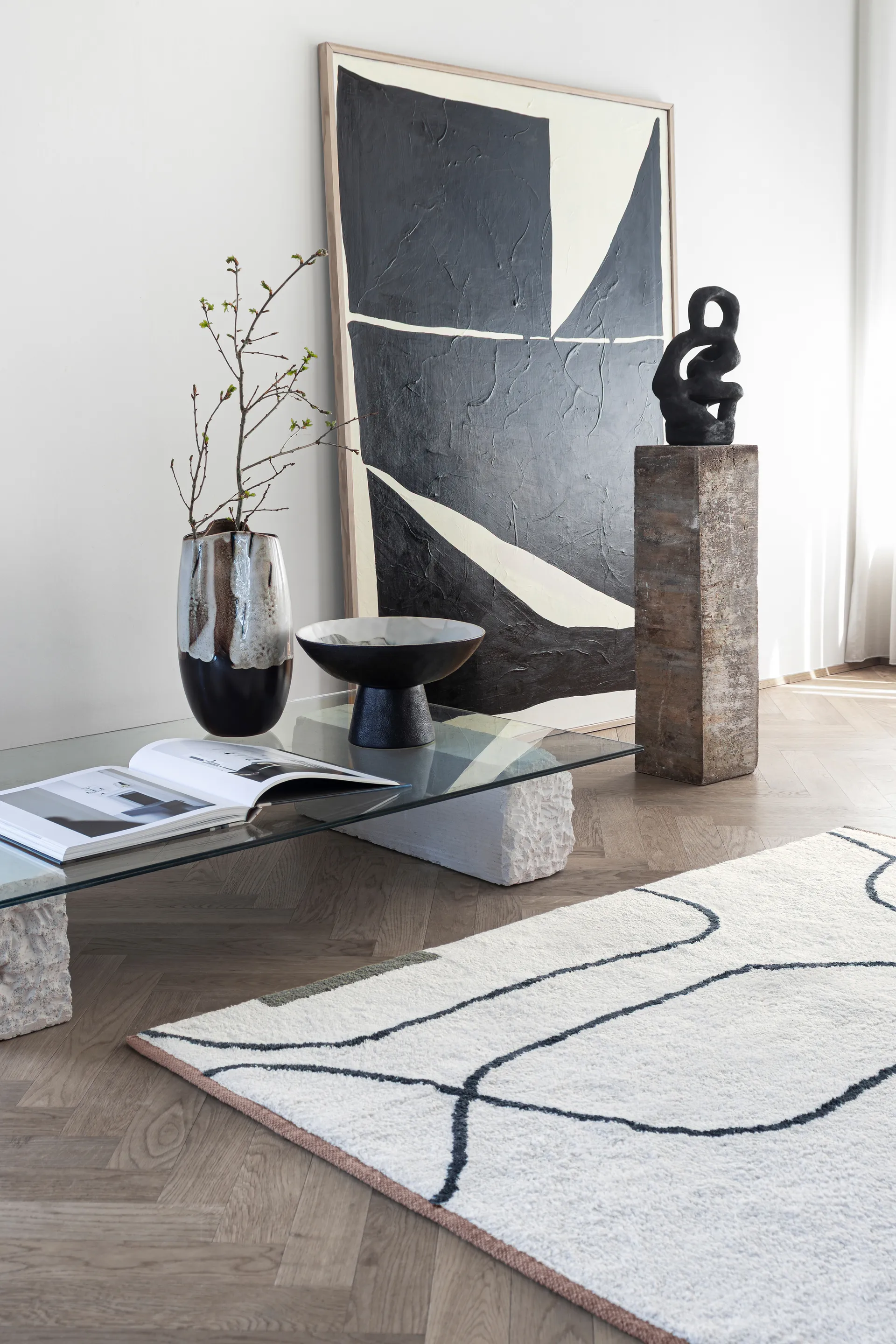 By Hand vase large 38,5 cm, Offwhite Mette Ditmer