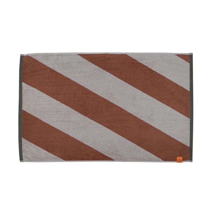 Diagonal bademåtte 50x80 cm - Brick - Mette Ditmer