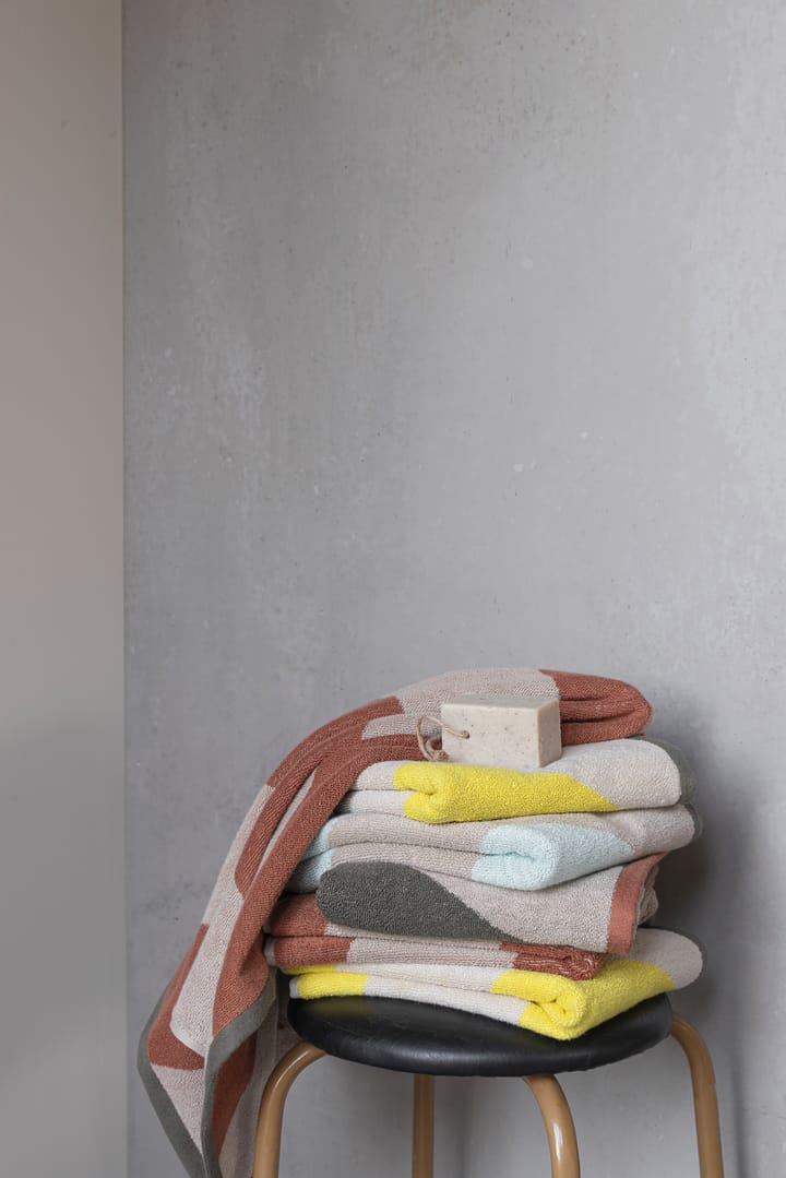 Diagonal håndklæde, Brick, 50x90 cm Mette Ditmer