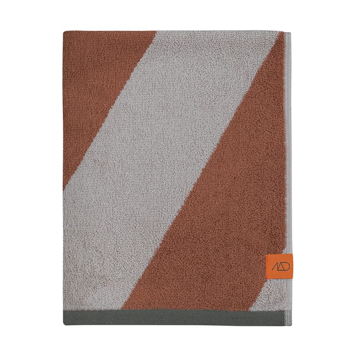 Diagonal håndklæde - Brick, 70x133 cm - Mette Ditmer