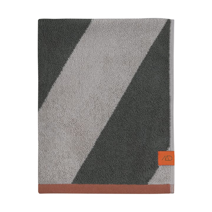 Diagonal håndklæde - Dark olive, 70x133 cm - Mette Ditmer