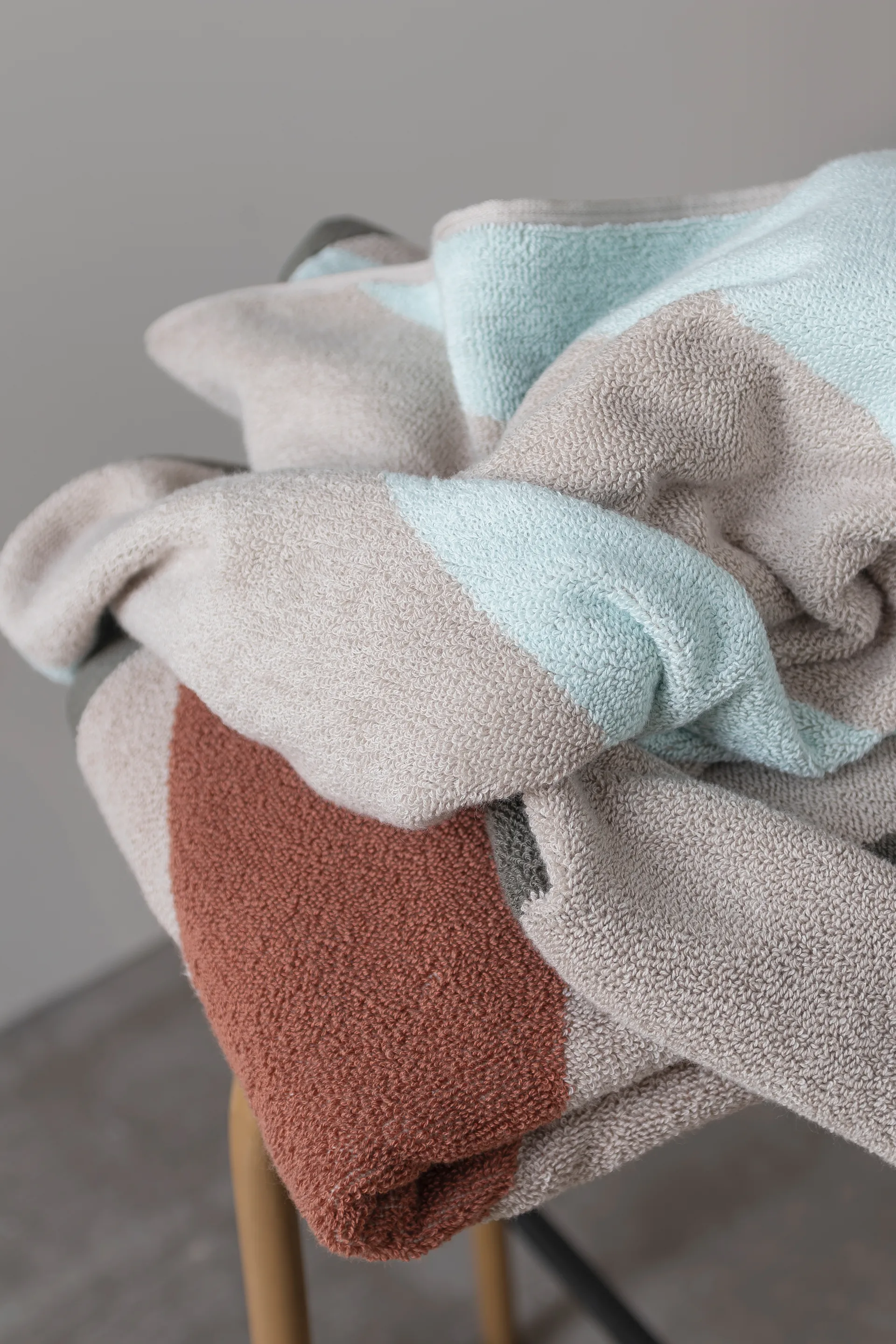 Diagonal håndklæde, Mint, 50x90 cm Mette Ditmer