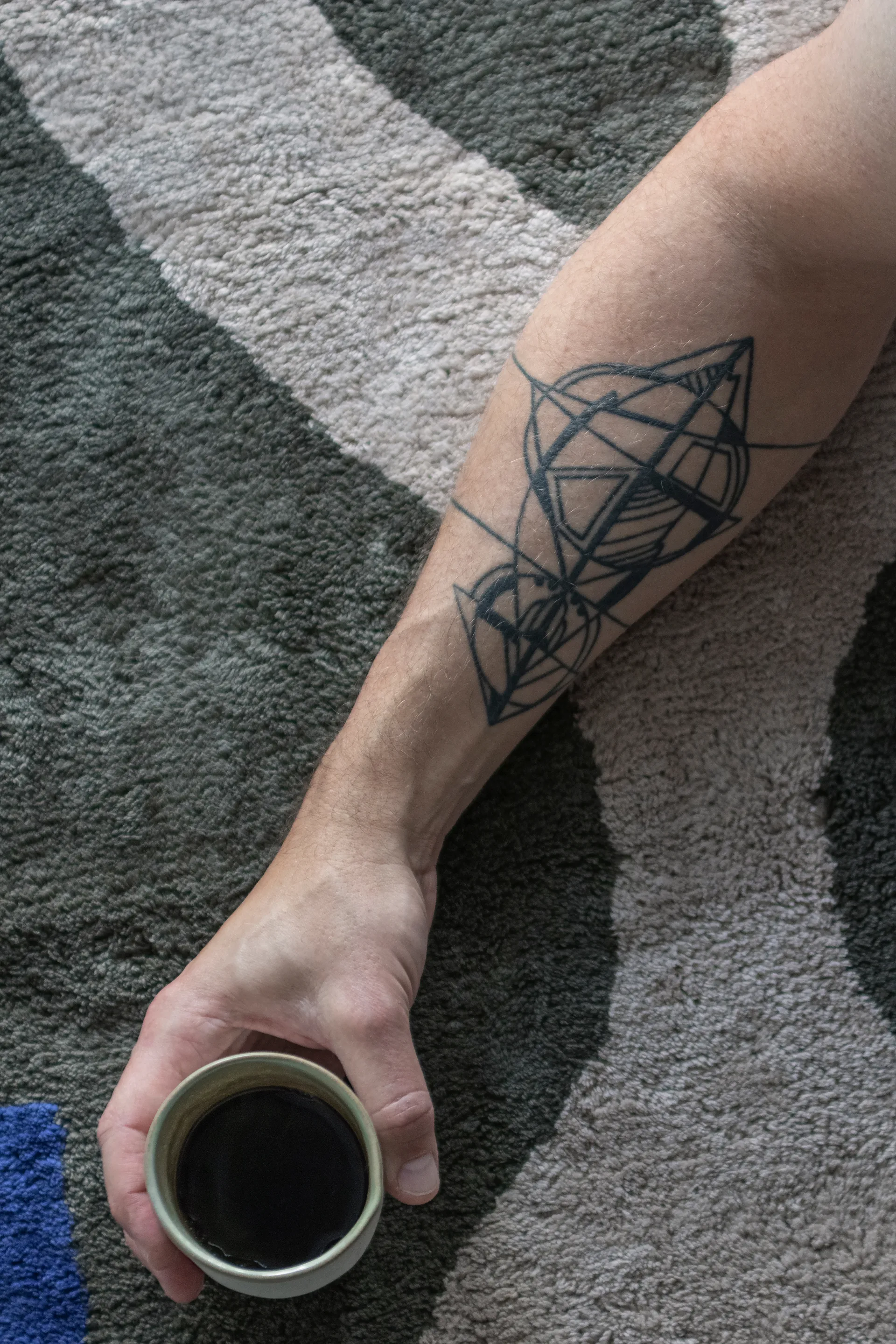 Figura måtte, Dark olive, 50x80 cm Mette Ditmer