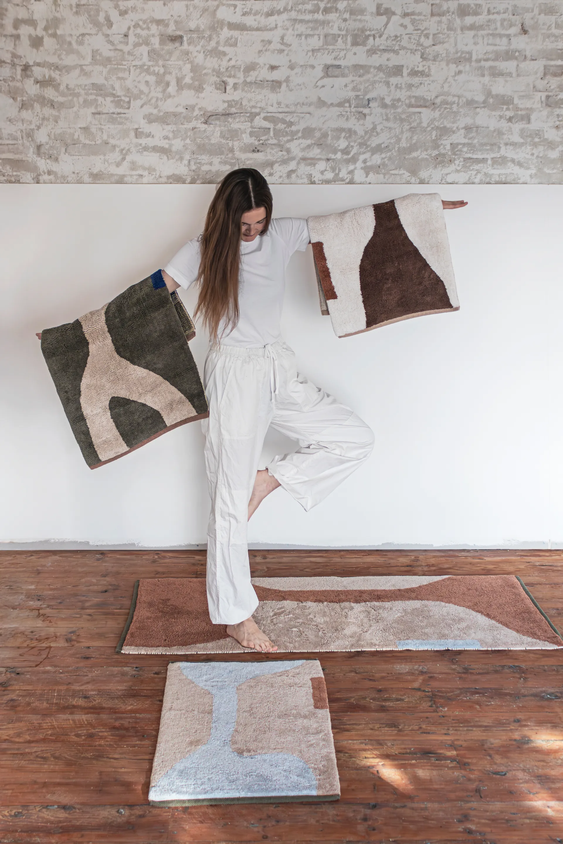 Figura måtte, Dark olive, 50x80 cm Mette Ditmer