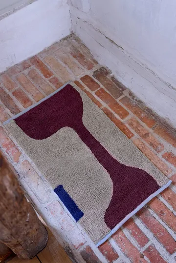 Figura måtte - Red-Beige, 70x150 cm - Mette Ditmer