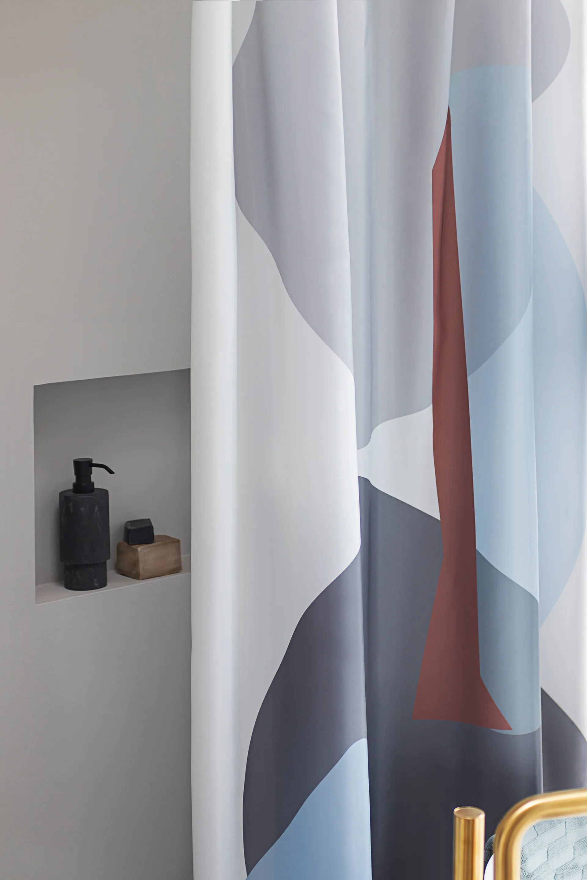 Gallery badeforhæng 150x200 cm, Light grey Mette Ditmer