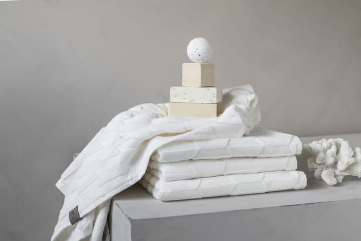 Geo badehåndklæde 70x133 cm, Offwhite Mette Ditmer
