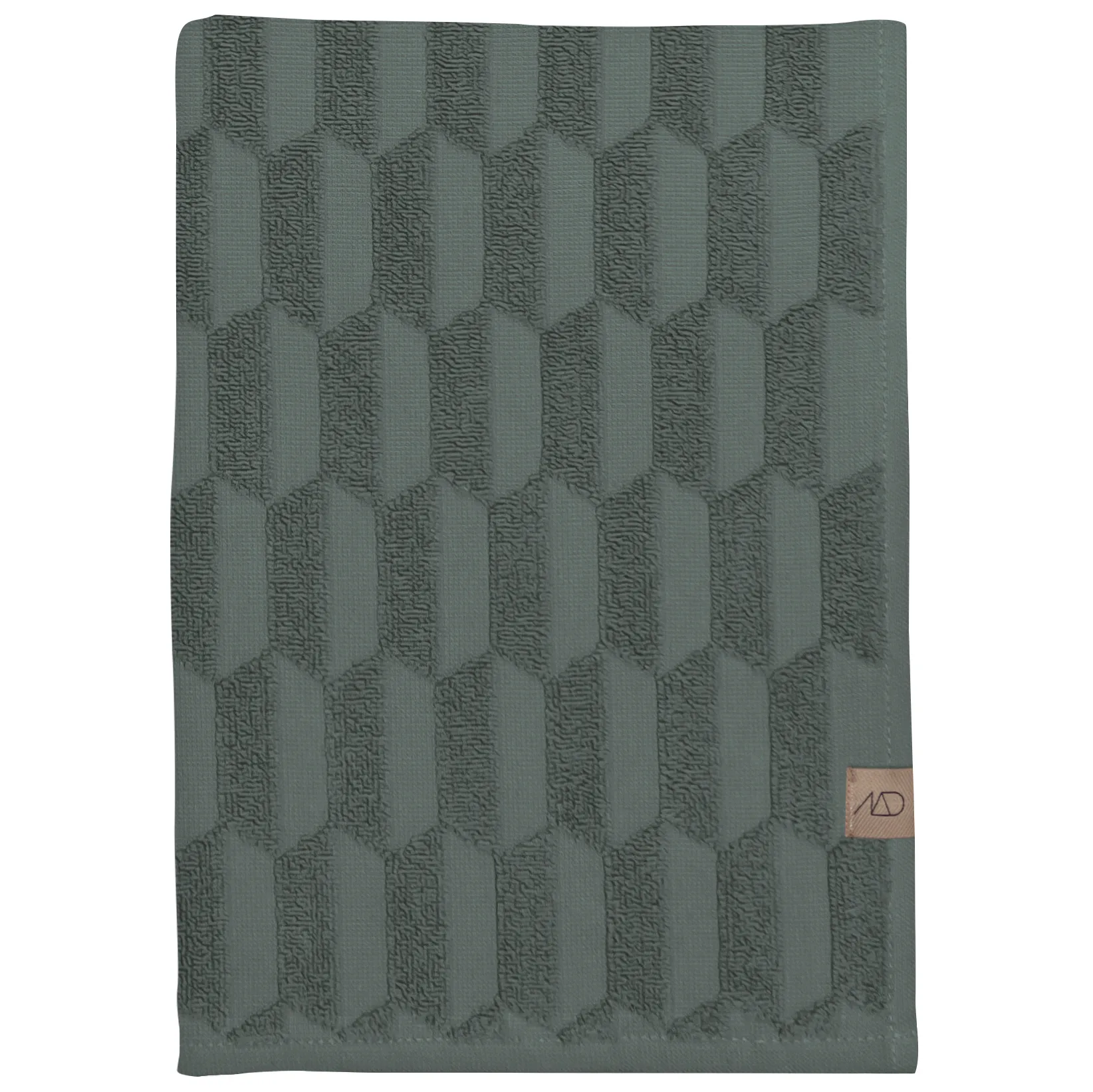 Geo badehåndklæde 70x133 cm, Pine green Mette Ditmer