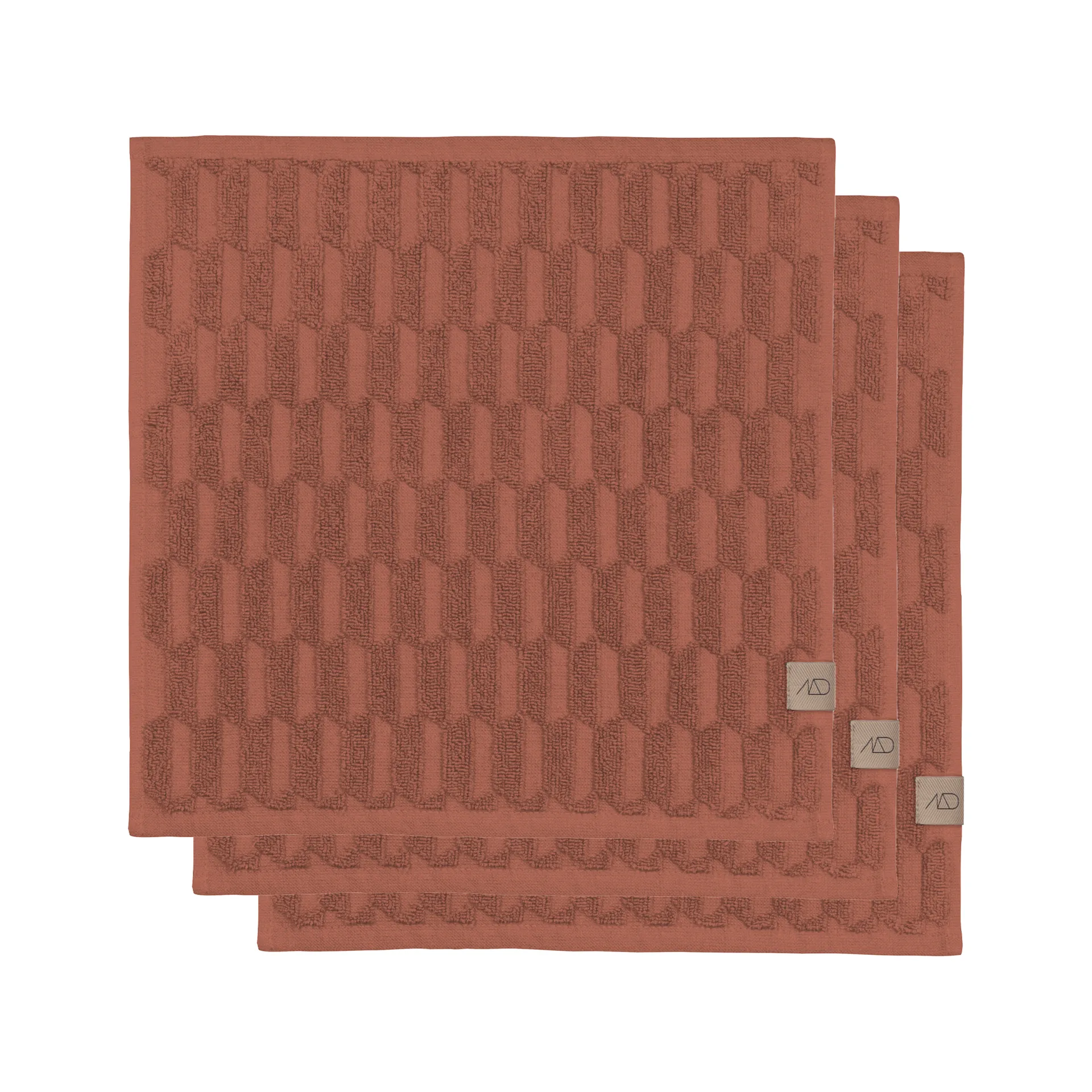 Geo håndklæde 30x30 cm 3-pak, Blush Mette Ditmer