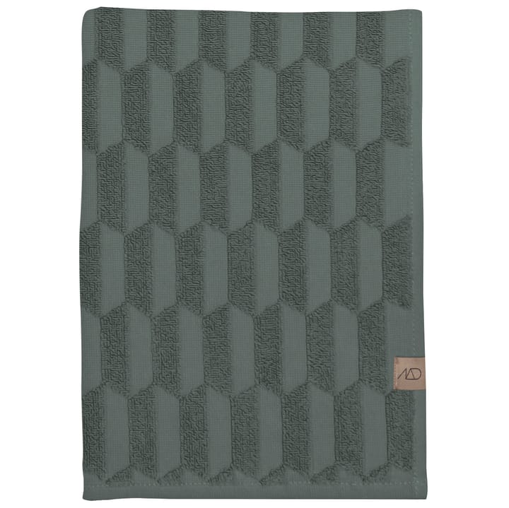 Geo håndklæde 50x95 cm - Pine green - Mette Ditmer