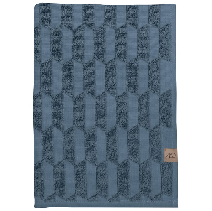 Geo håndklæde 50x95 cm - Slate blue - Mette Ditmer
