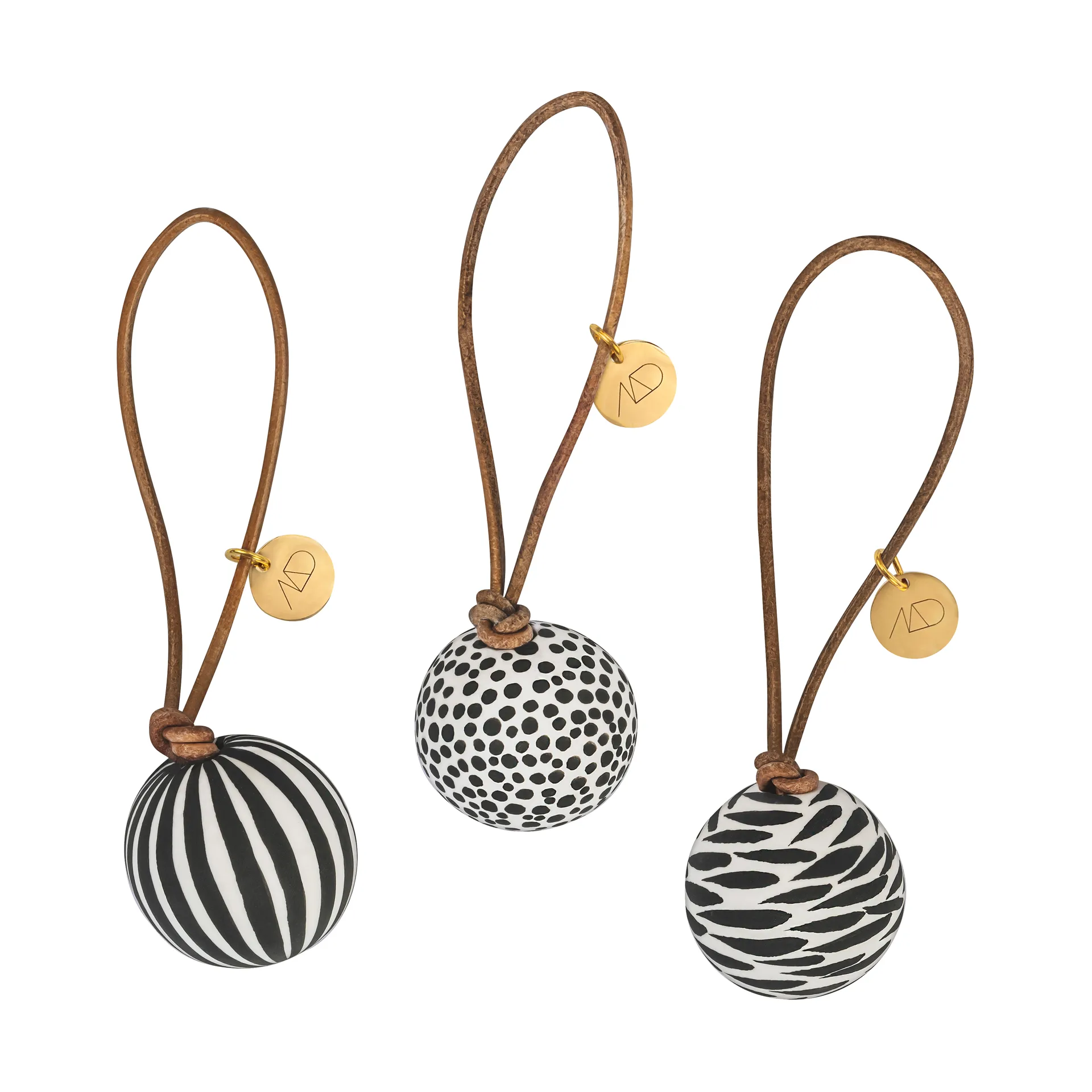 Globe julekugle 3 dele, Black Mette Ditmer