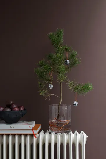 Globe julekugle 3 dele - Black - Mette Ditmer