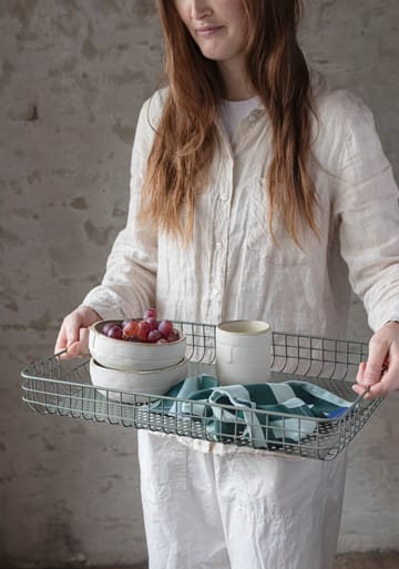 Lift serveringsbakke 33,5x45,5 cm - Thyme green - Mette Ditmer