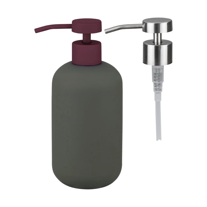 Lotus play sæbedispenser høj, inkl. 2 pumpehoveder - Dark olive - Mette Ditmer