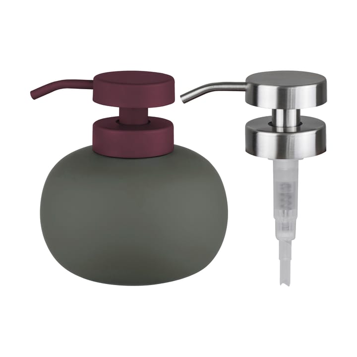Lotus play sæbedispenser lav, inkl. 2 pumpehoveder - Dark olive - Mette Ditmer