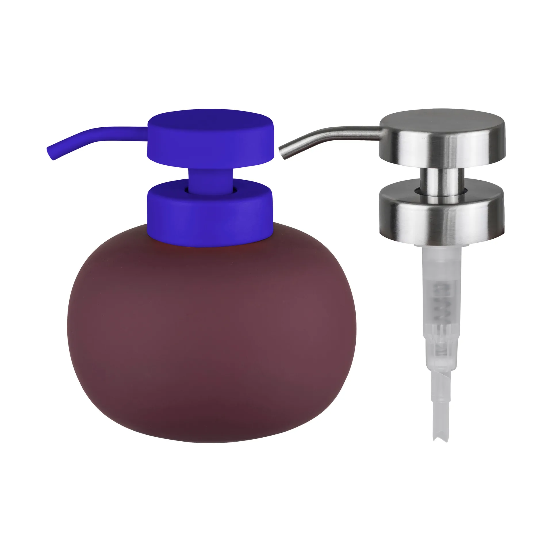 Lotus play sæbedispenser lav, inkl. 2 pumpehoveder, Wine Mette Ditmer