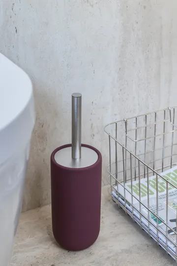 Lotus play toiletbørste, inkl. 2 toiletbørstehoveder - Wine - Mette Ditmer
