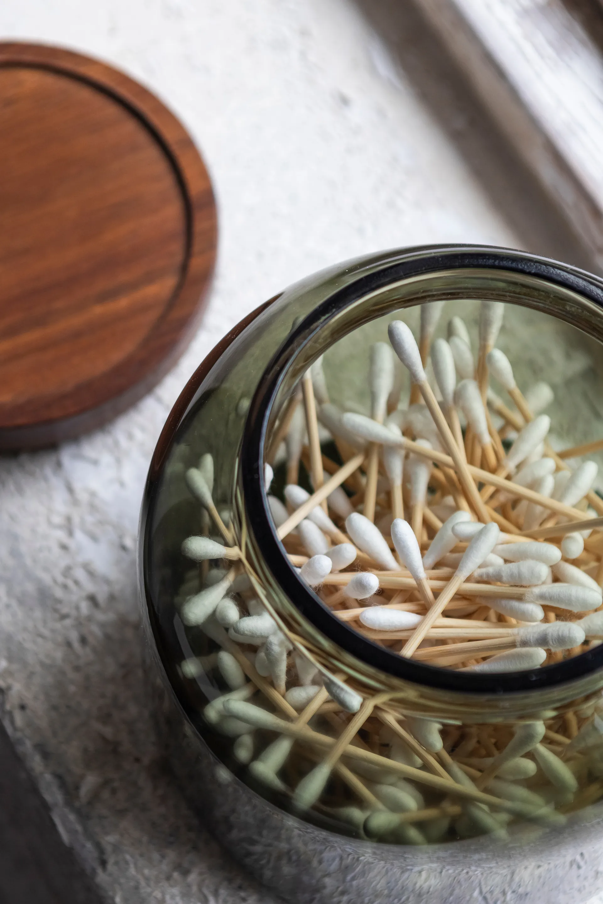 Luna krukke med låg small 13 cm, Dark forest Mette Ditmer