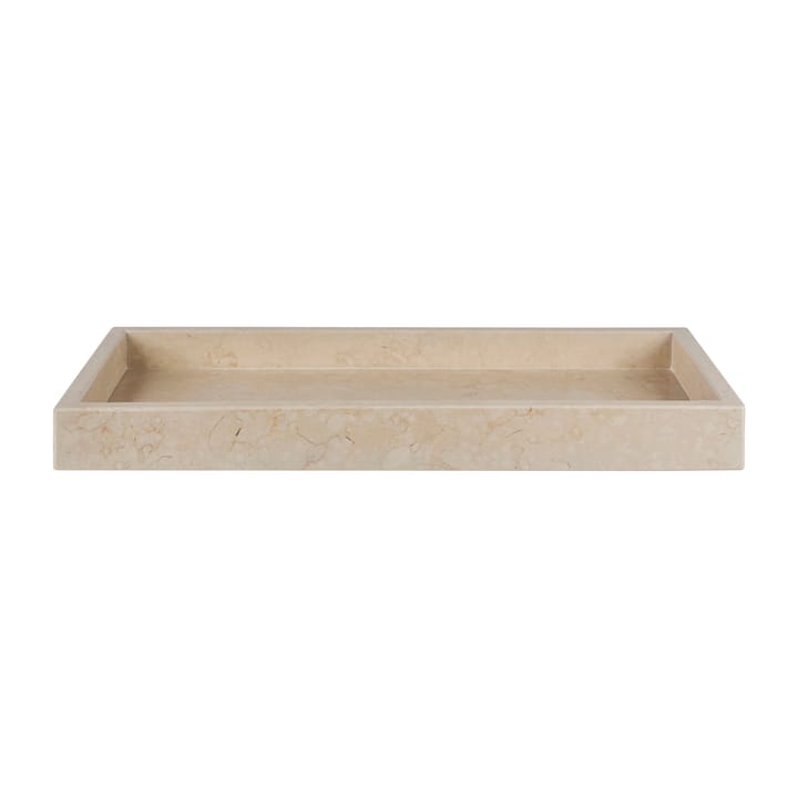 Marble dekorationsbakke 16x31 cm - Sand - Mette Ditmer