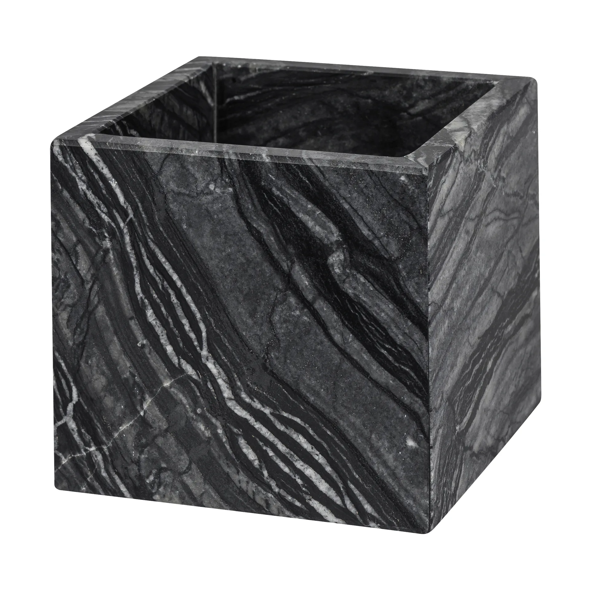 Marble kube 8,5x8,5 cm, Black-grey Mette Ditmer
