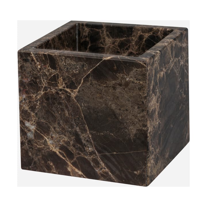 Marble kube 8,5x8,5 cm - Brown - Mette Ditmer