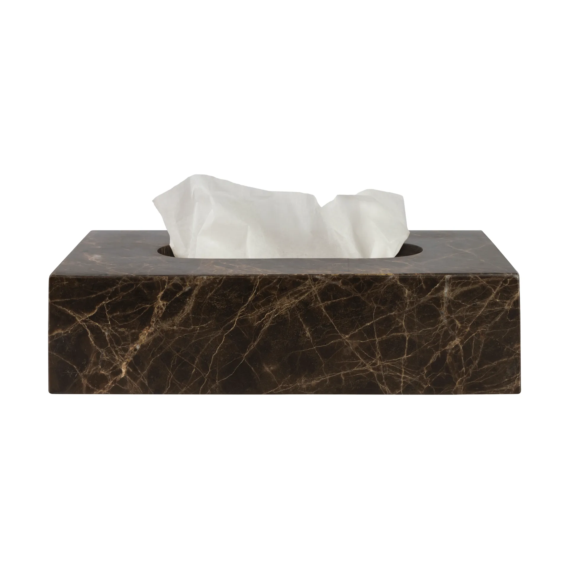 Marble lommetørklædeæske 14x25,5 cm, Brun Mette Ditmer