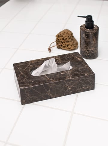 Marble lommetørklædeæske 14x25,5 cm - Brun - Mette Ditmer