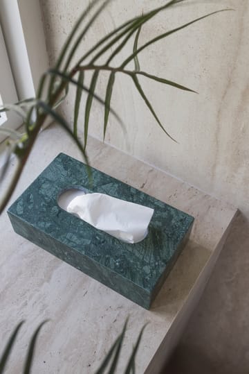 Marble lommetørklædeæske 14x25,5 cm - Dark forest - Mette Ditmer