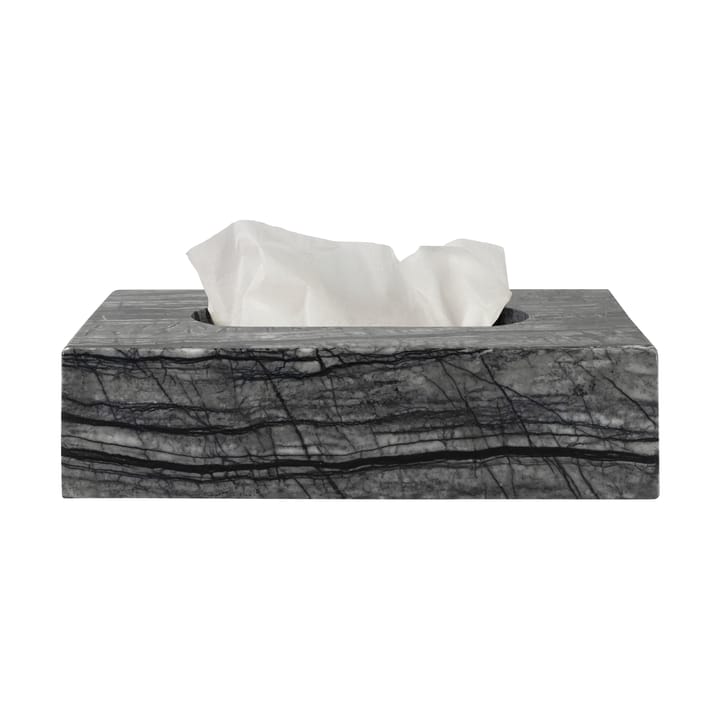 Marble lommetørklædeæske 14x25,5 cm - Sort/Grå - Mette Ditmer