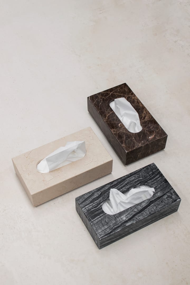 Marble lommetørklædeæske 14x25,5 cm, Sort/Grå Mette Ditmer