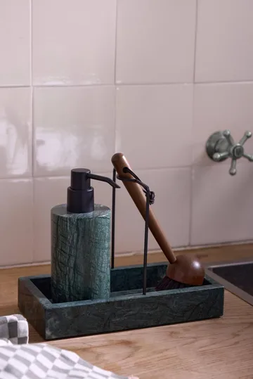 Marble opvaskesæt 12x23,5 cm - Grøn - Mette Ditmer